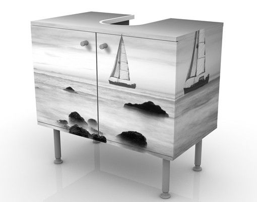 Wash basin cabinet design - Sailboats In The Ocean II