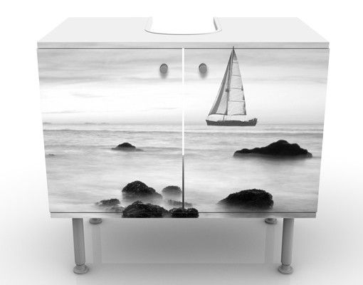 Wash basin cabinet design - Sailboats In The Ocean II