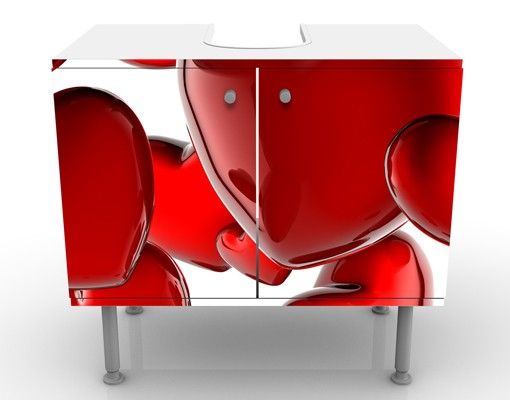 Wash basin cabinet design - Heart Balloons