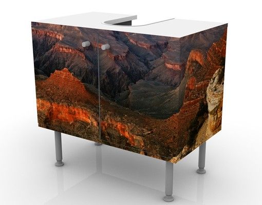 Wash basin cabinet design - Grand Canyon After Sunset