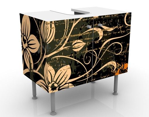 Wash basin cabinet design - Delicate Tendrils