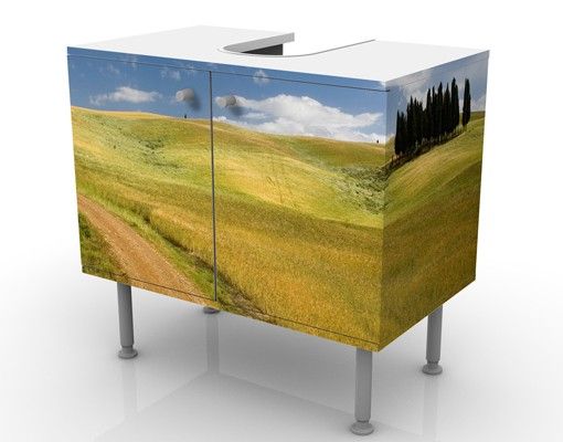 Wash basin cabinet design - Cypresses In Tuscany