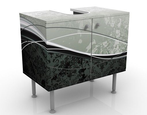 Grey bathroom vanity unit Swinging Baroque