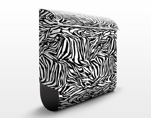 Letterboxes animals Zebra Pattern Design