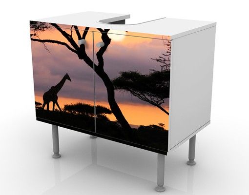 Wash basin cabinet design - African Safari