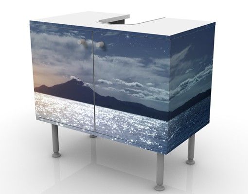 Wash basin cabinet design - Moon Night Sea