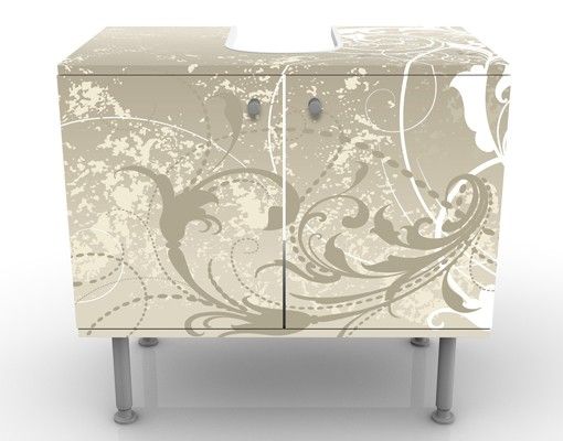 Wash basin cabinet design - Mother Of Pearl Ornament Design