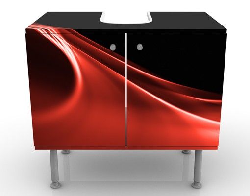 Wash basin cabinet design - Red Wave