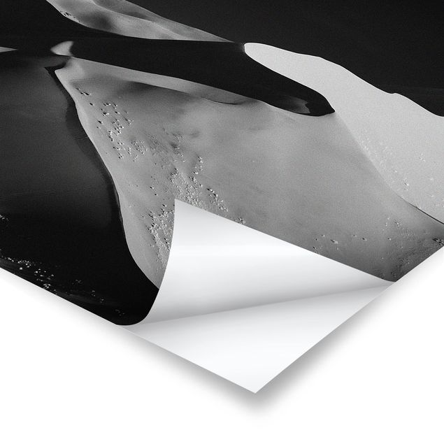 Black and white art Desert - Abstract Dunes