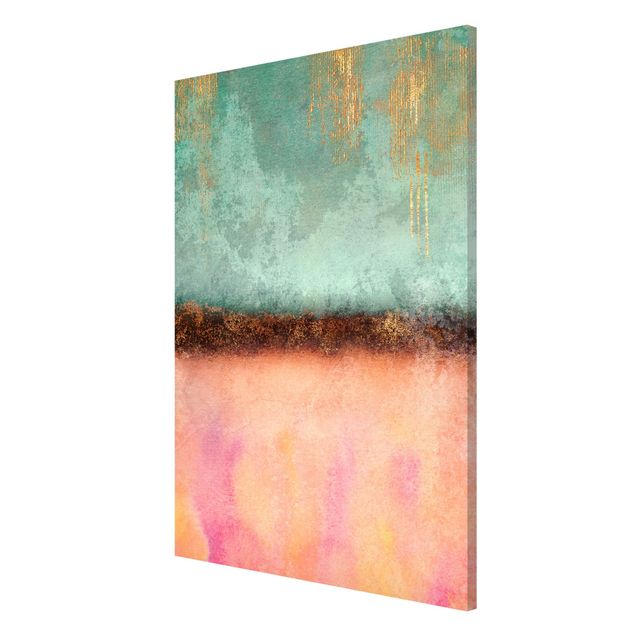 Prints abstract Pastel Summer With Gold