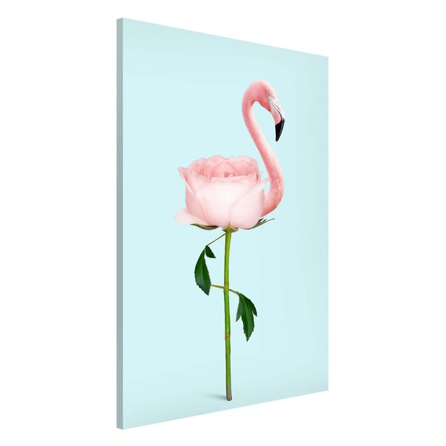 Magnet boards flower Flamingo With Rose