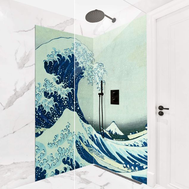 Shower panels Katsushika Hokusai - The Great Wave At Kanagawa