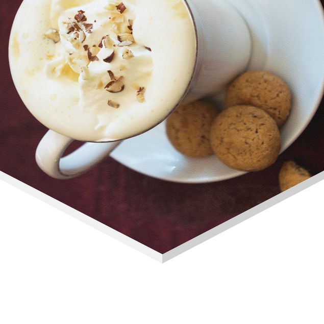 Hexagon photo prints Hot Chocolate With Cream