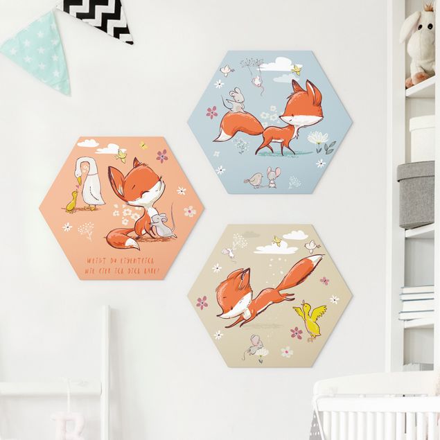 Nursery decoration Fox And His Friends