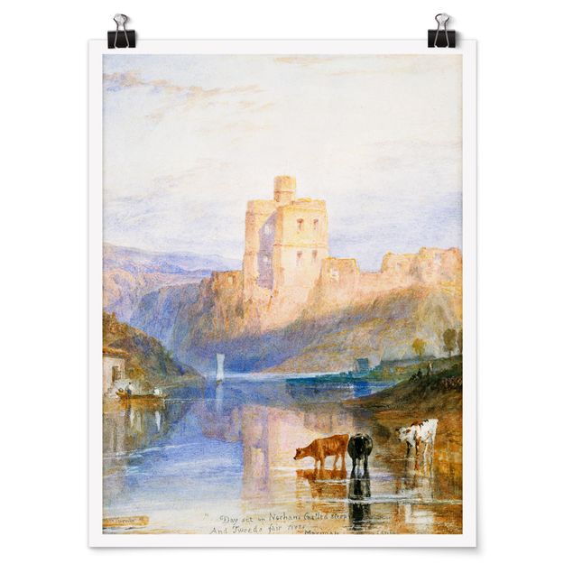 Art prints William Turner - Norham Castle