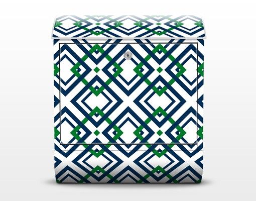 Letterboxes Checked Pattern Design