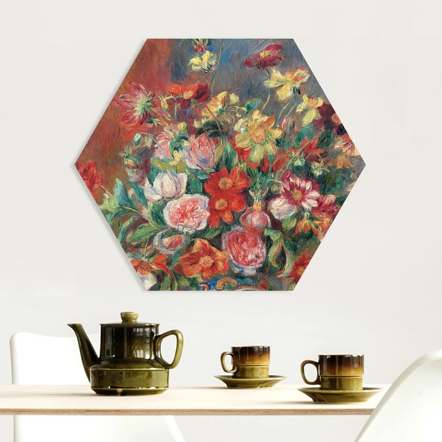 Paintings of impressionism Auguste Renoir - Flower vase
