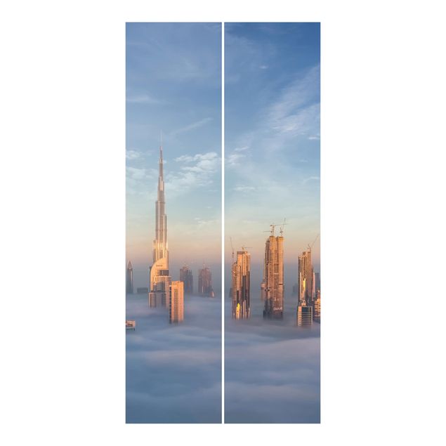 Sliding panel curtains Dubai Above The Clouds
