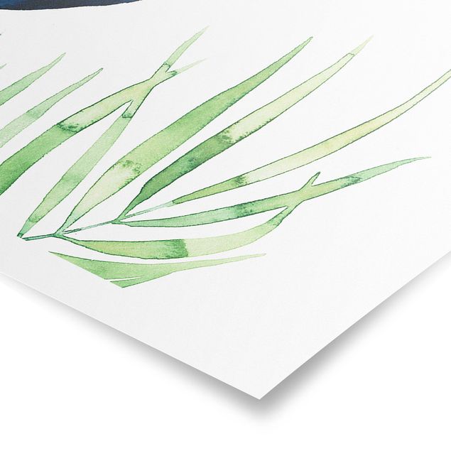 Green art prints Exotic Foliage - Palme