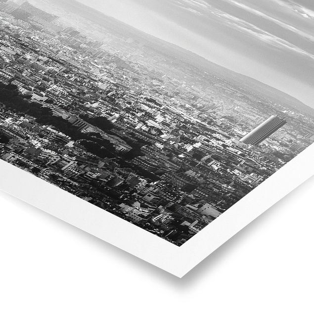 Skyline wall art The Eiffel Tower From Above Black And White