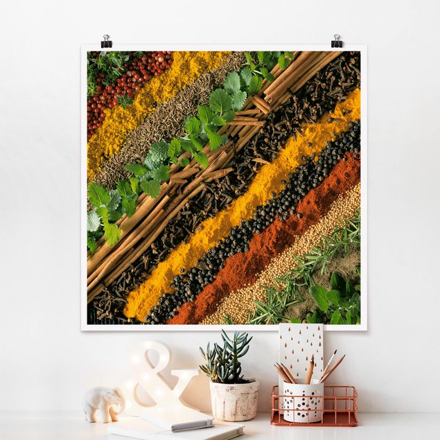 Modern art prints Bands of Spices