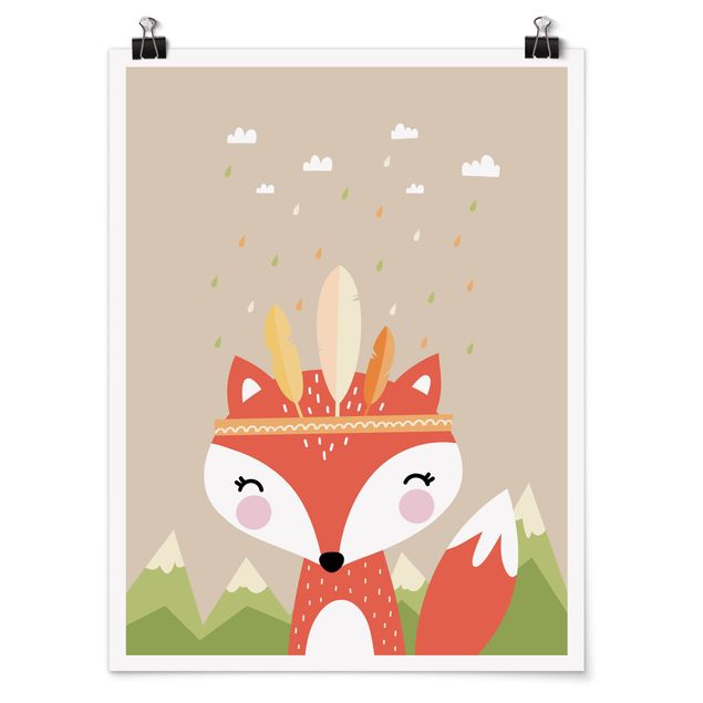 Prints nursery Indian Fox