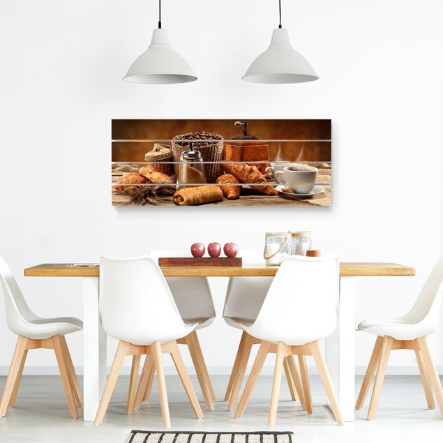 Wood photo prints Breakfast Table