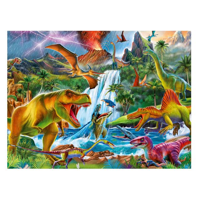 Magnet boards animals Dinosaurs In A Prehistoric Storm