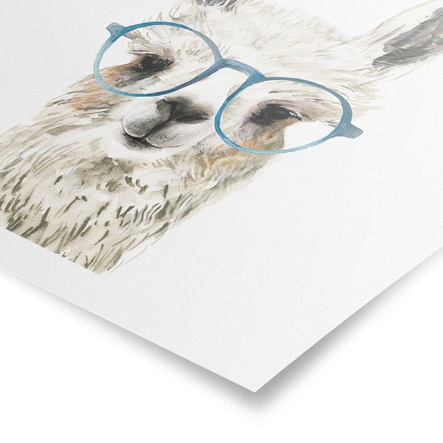Prints modern Hip Lama With Glasses III