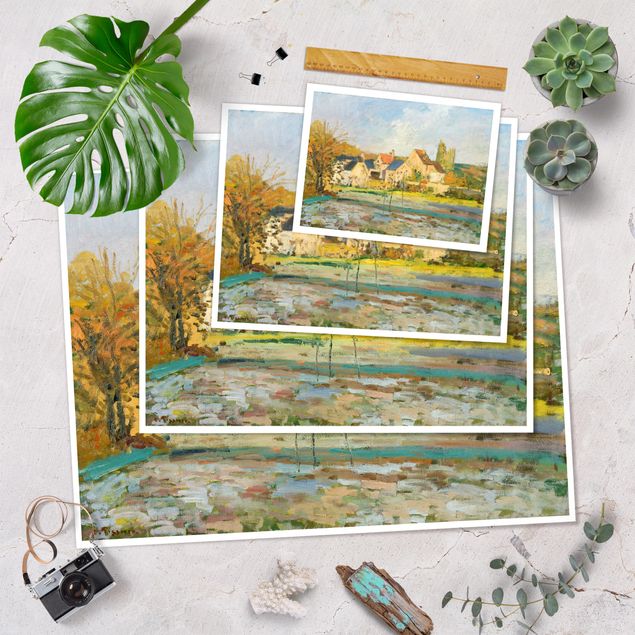 Posters art print Camille Pissarro - Landscape Near Pontoise