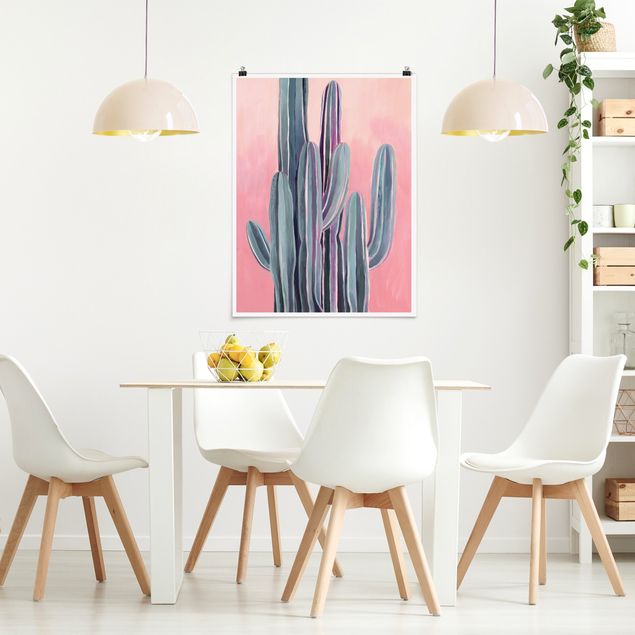 Floral prints Cactus In Licht Pink II