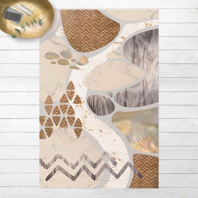 Outdoor rugs Abstract Quarry Pastel Pattern