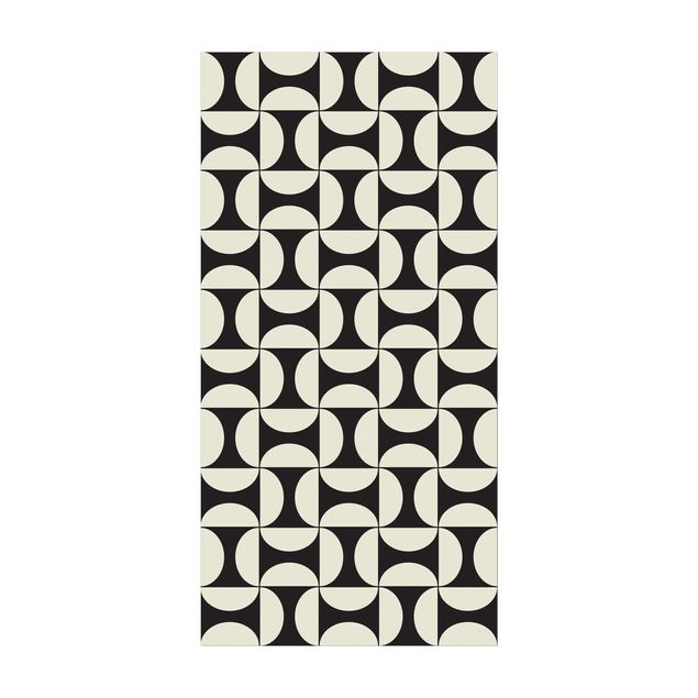 rug tile pattern Geometrical Tile Arches Sand With Border