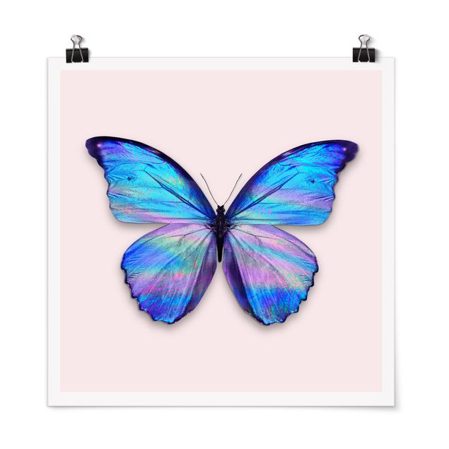 Butterfly art print Holographic Butterfly