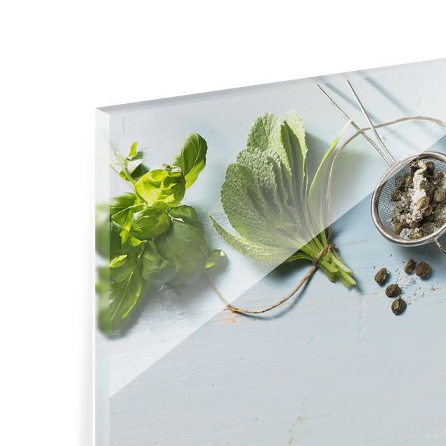 Glass Splashback - Bundled Herbs - Landscape 1:2