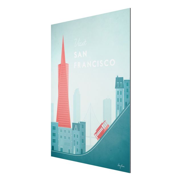 Prints vintage Travel Poster - San Francisco