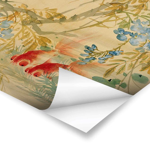 Prints multicoloured Ni Tian - Goldfish