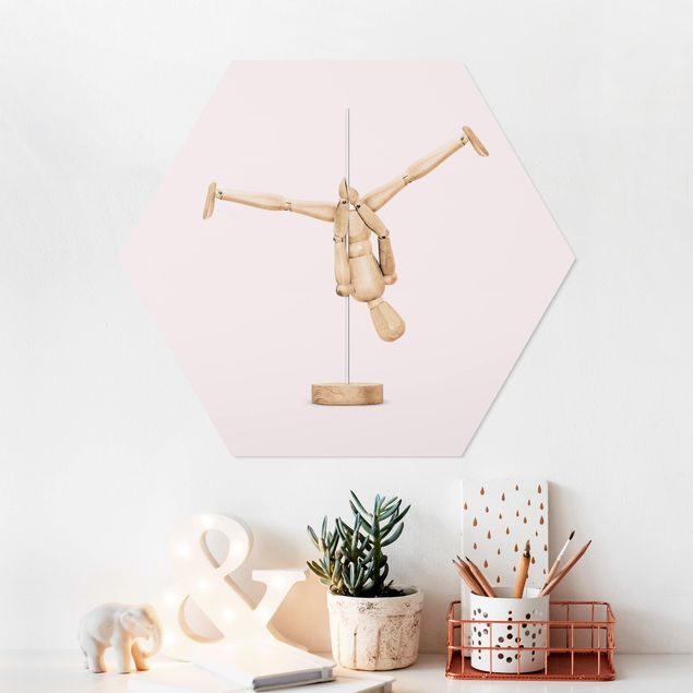 Canvas art Pole Dance With Wooden Figure