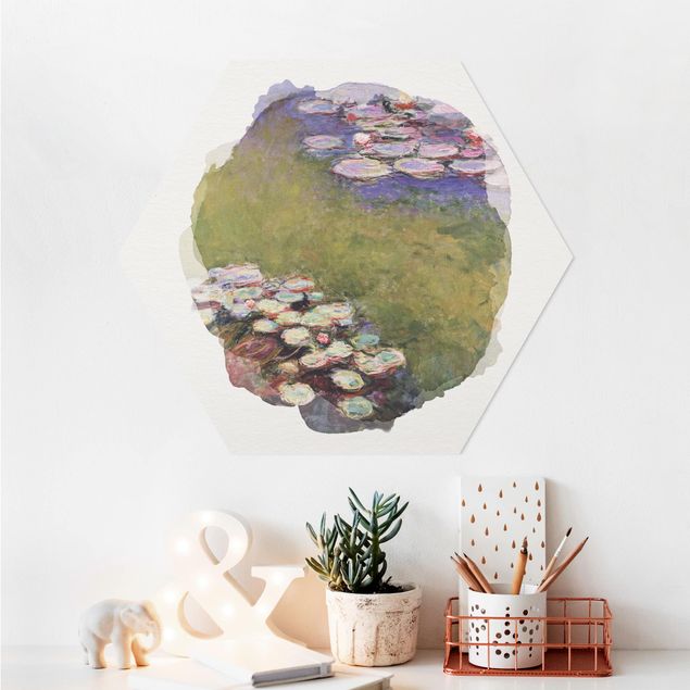 Impressionist art WaterColours - Claude Monet - Water Lilies