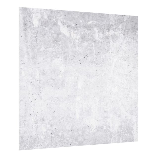 Glass splashback Light Grey Concrete Pattern
