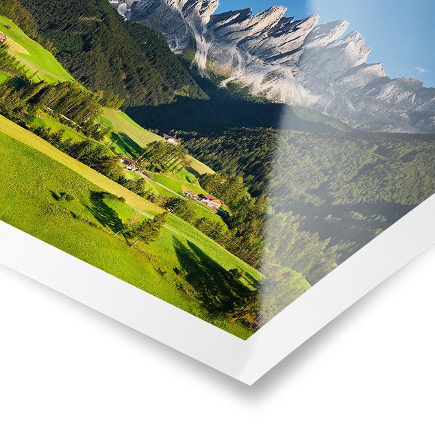 Landscape poster prints Odle In South Tyrol