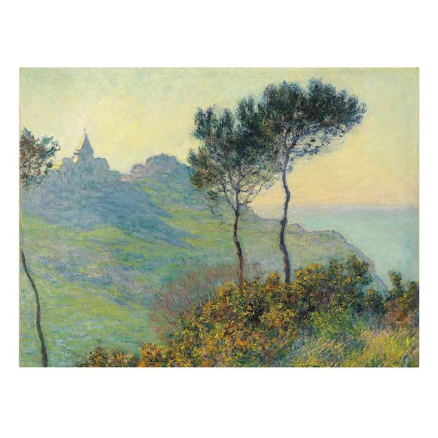 Mountain prints Claude Monet - The Church Of Varengeville At Evening Sun