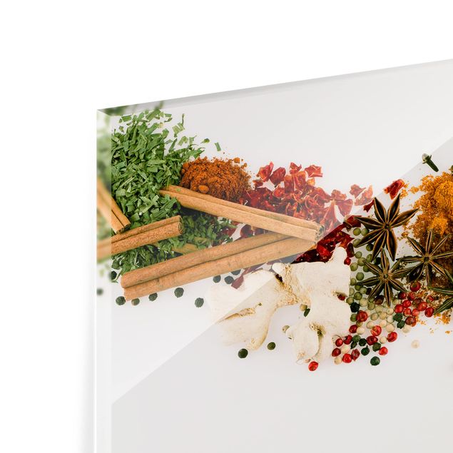 Glass Splashback - Spices And Dried Herbs - Landscape 2:3