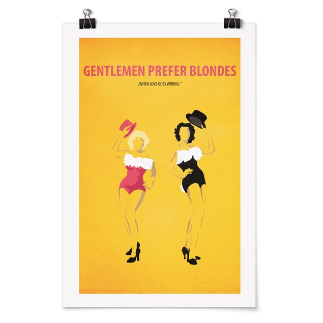Modern art prints Film Poster Gentlemen Prefer Blondes