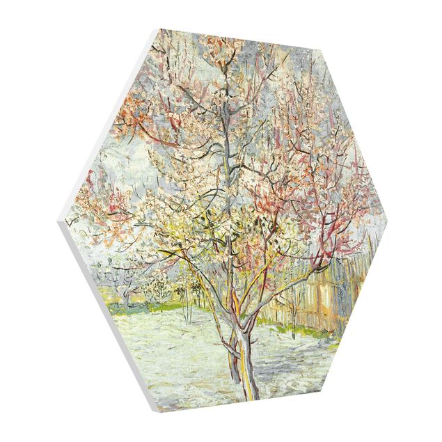 Art style post impressionism Vincent van Gogh - Flowering Peach Trees