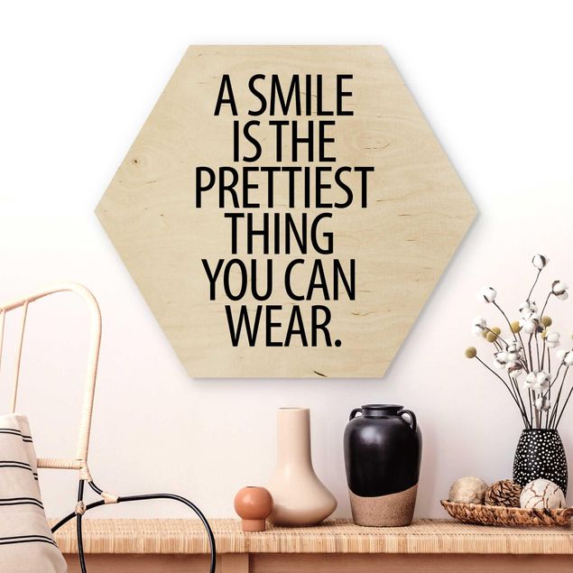 Kitchen A Smile Is The Prettiest Thing Sans Serif