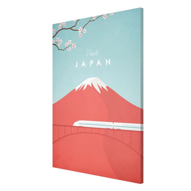 Mountain art prints Travel Poster - Japan