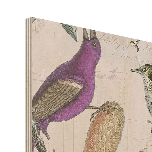 Prints Vintage Collage - Nostalgic Birds