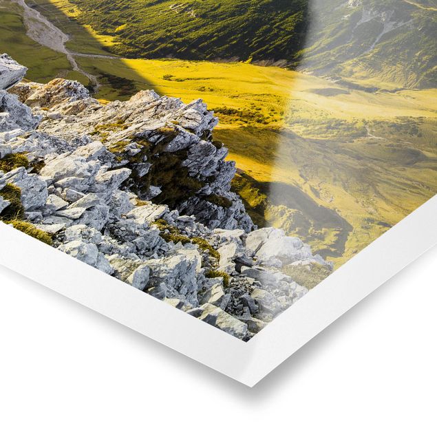 Nature art prints Mountains And Valley Of The Lechtal Alps In Tirol