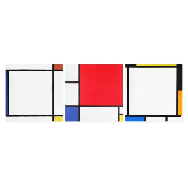 Abstract art prints Piet Mondrian - Square Compositions